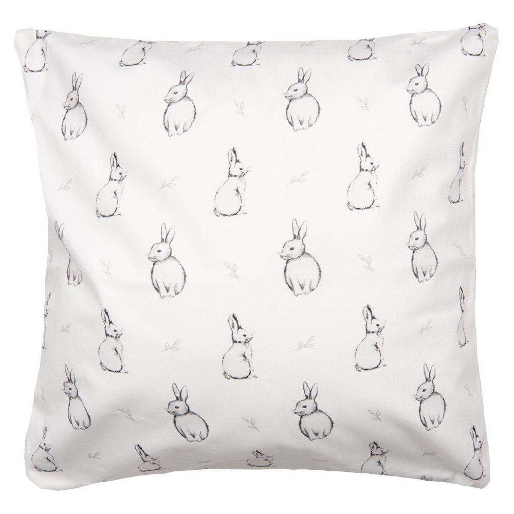 Kussenhoes 45x45 cm Beige Polyester Konijn