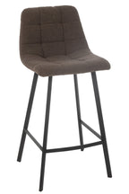 J-Line Barstoel Kent Metaal/Polyester Bruin