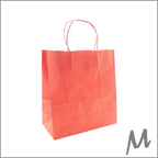 Papieren tas - M – Rood (100 stuks)