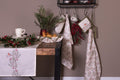 Broodmand 35x35x8 cm Beige Groen Katoen Dennentak Cadeau Keuken