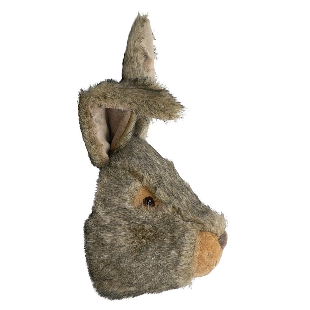 Knuffel konijn wandkop 30cm