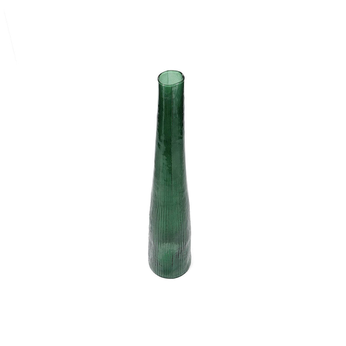 Vaas 9xH50cm donkergroen Takje