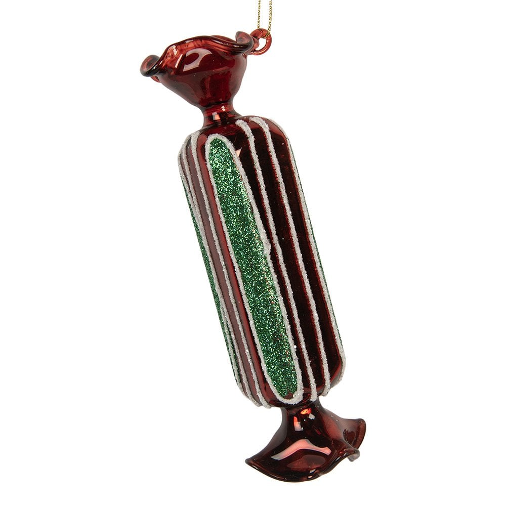 Kersthanger Ø 4x15 cm Rood Glas