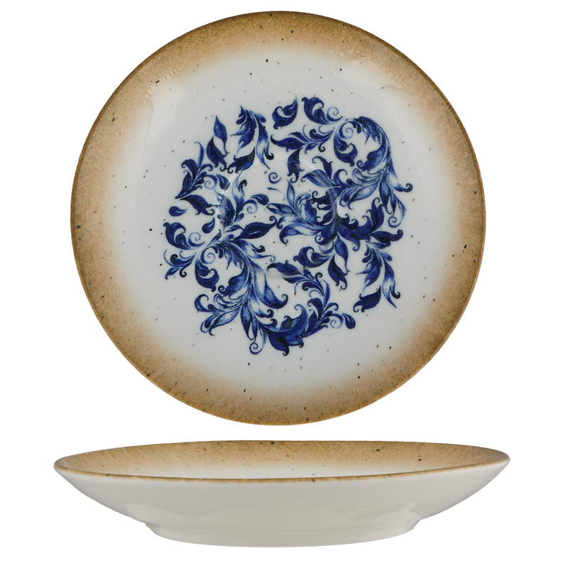 Cruise Amalfi Porseleinen Schotel 15cm | Mediterraanse koffie- en theeschotel | Professioneel horecaservies | Set van 12