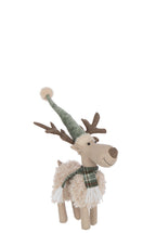 J-Line figuur Eland Sjaal - polyresin - wit/groen - S