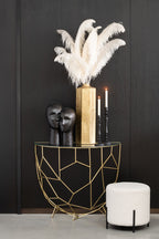 J-Line Console Moza Metaal/Glas Goud