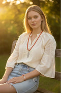 Damesketting met Koraal en veer