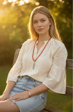 Damesketting met Koraal en veer