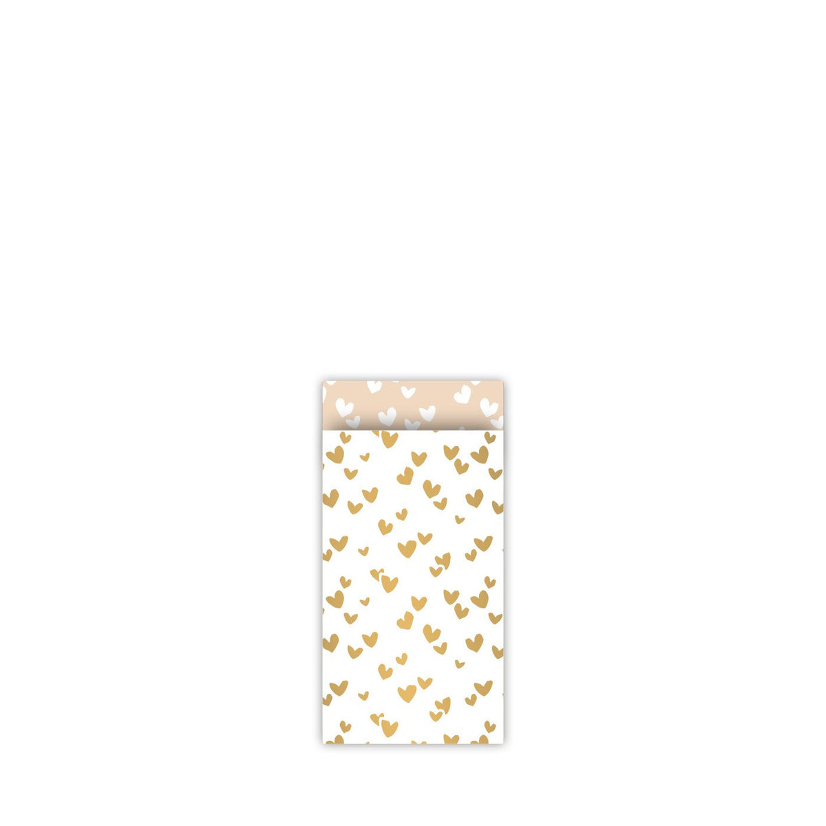 Solo Hearts - cadeauzakjes goud/zand