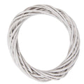 Krans Ø 20x4 cm Wit Rotan