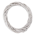 Krans Ø 20x4 cm Wit Rotan