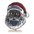 Kerst Infinity Spiegel Lamp Kerstman 48x8x57 cm Rood Kunststof