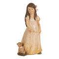 Beeld Meisje 15 cm Beige Polyresin