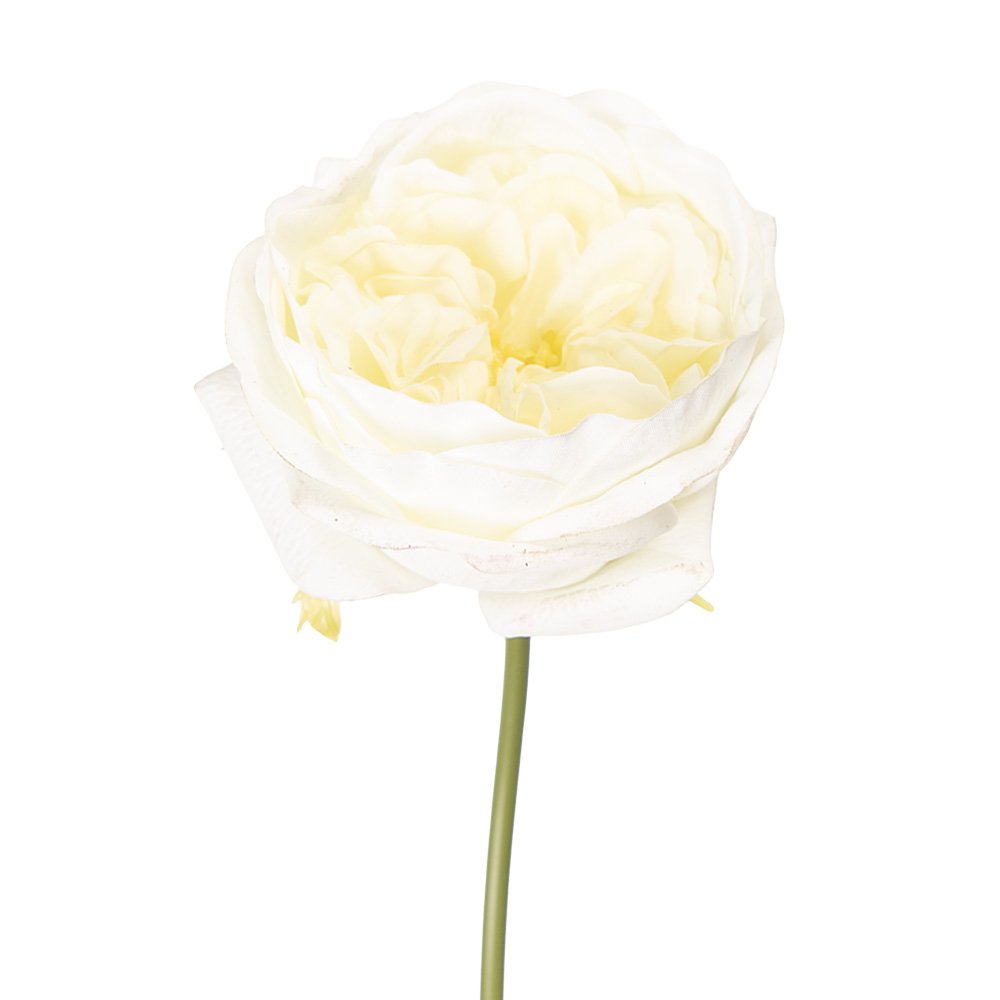 Kunstbloem Roos 35 cm Wit Kunststof