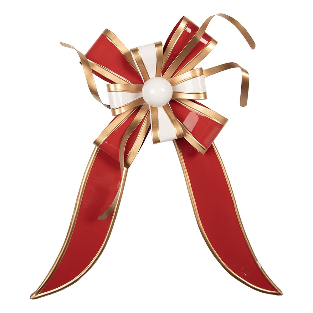 Kerstdecoratie Beeld 30x6x38 cm Rood Metaal