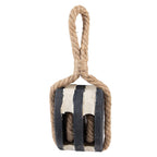 Decoratie Katrol 14x12x21/35 cm Zwart Hout