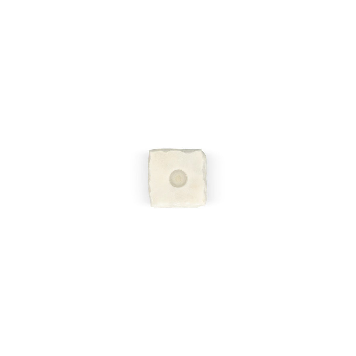 Kaarshouder 8x8xH8cm marmer wit Opus