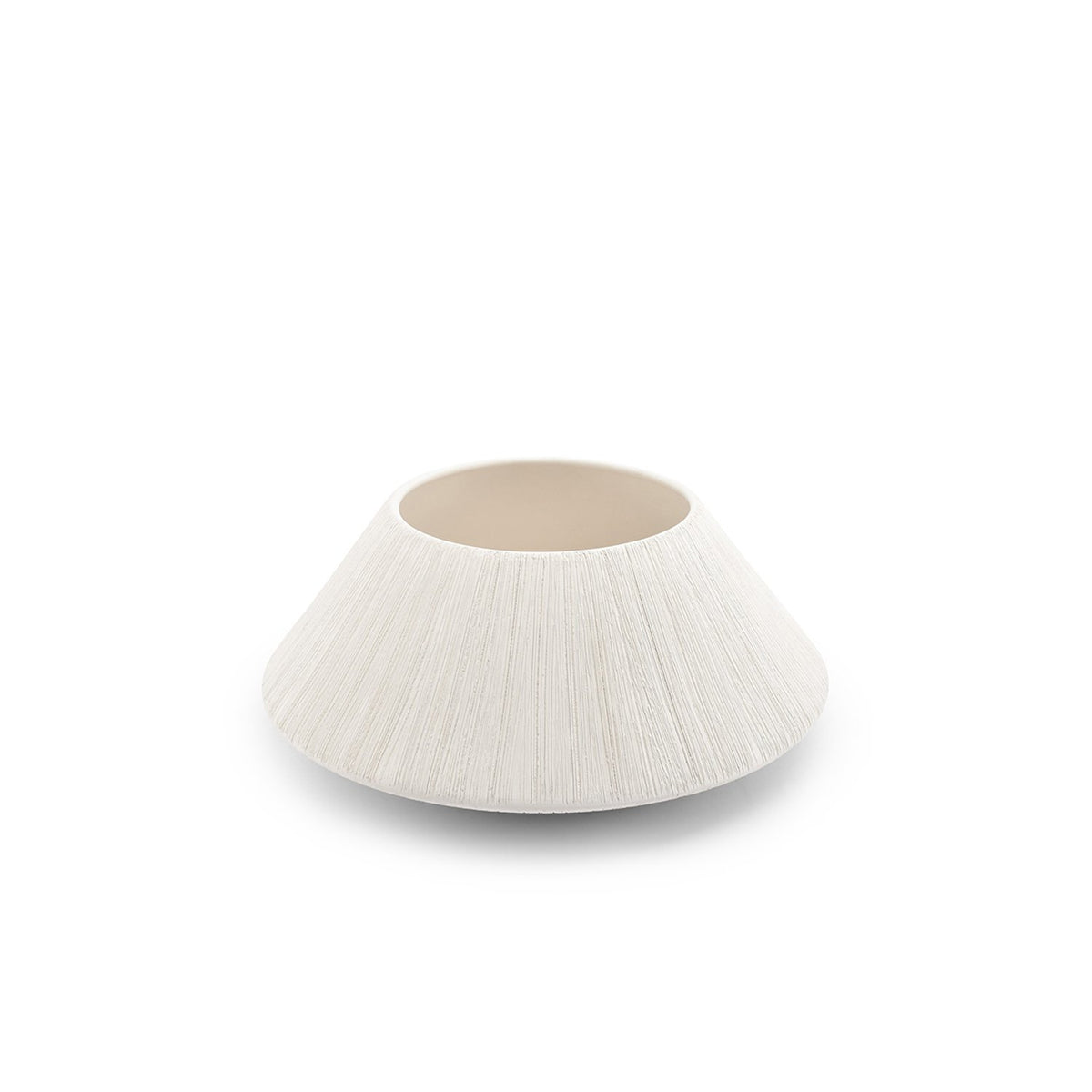 Decoratieve schaal 32xH14,5cm beige Vico