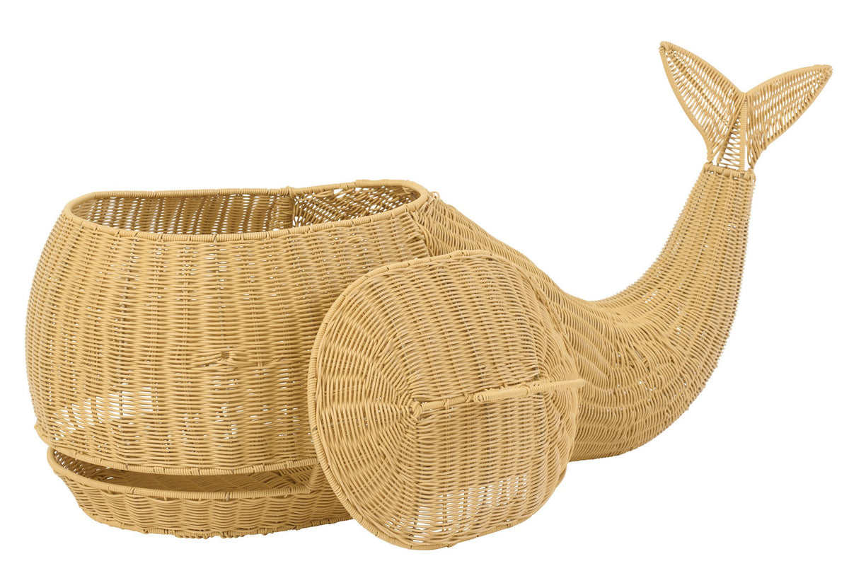 J-Line mand Walvis - kunststof - naturel