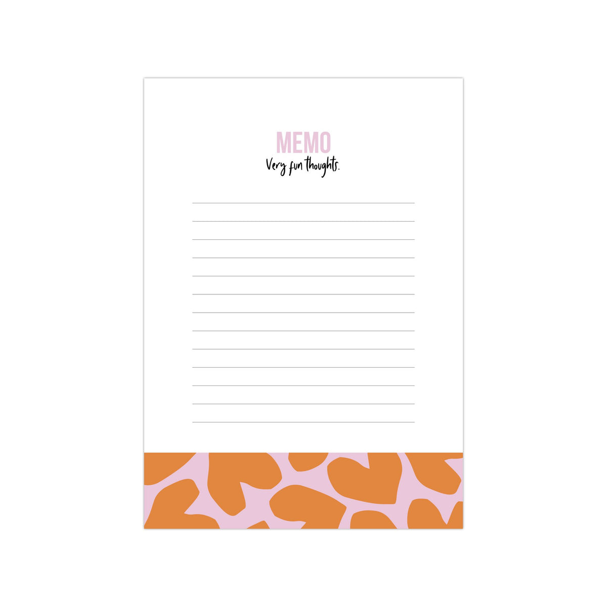 A6 Noteblock Memo XL Solo hearts retro, per 6