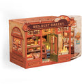 Cutebee, 3D DIY Huisje, Mrs. Hunts Bakery, CWGB401, 21x13x17cm