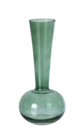 J-Line vaas ronde voet - glas - groen