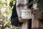 Mok 400 ml Wit Rood Keramiek Kerstman