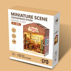 DIY Miniature Scene 3D Kruidenierswinkel met LED- verlichting- MDF