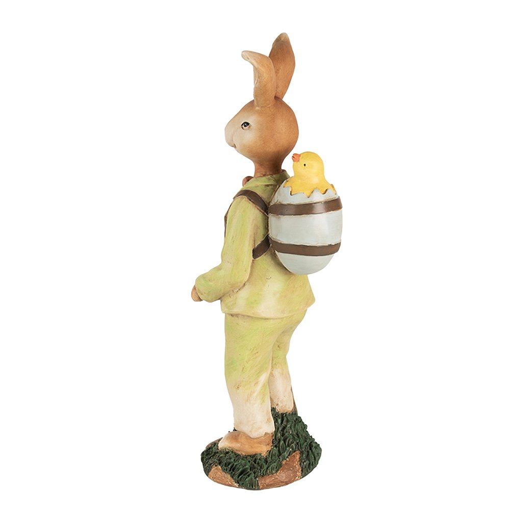 Decoratie Beeld 32 cm Bruin Groen Kunststof