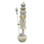 Beeld Notenkraker 16 cm Beige Zilverkleurig Kunststof Kerstdecoratie