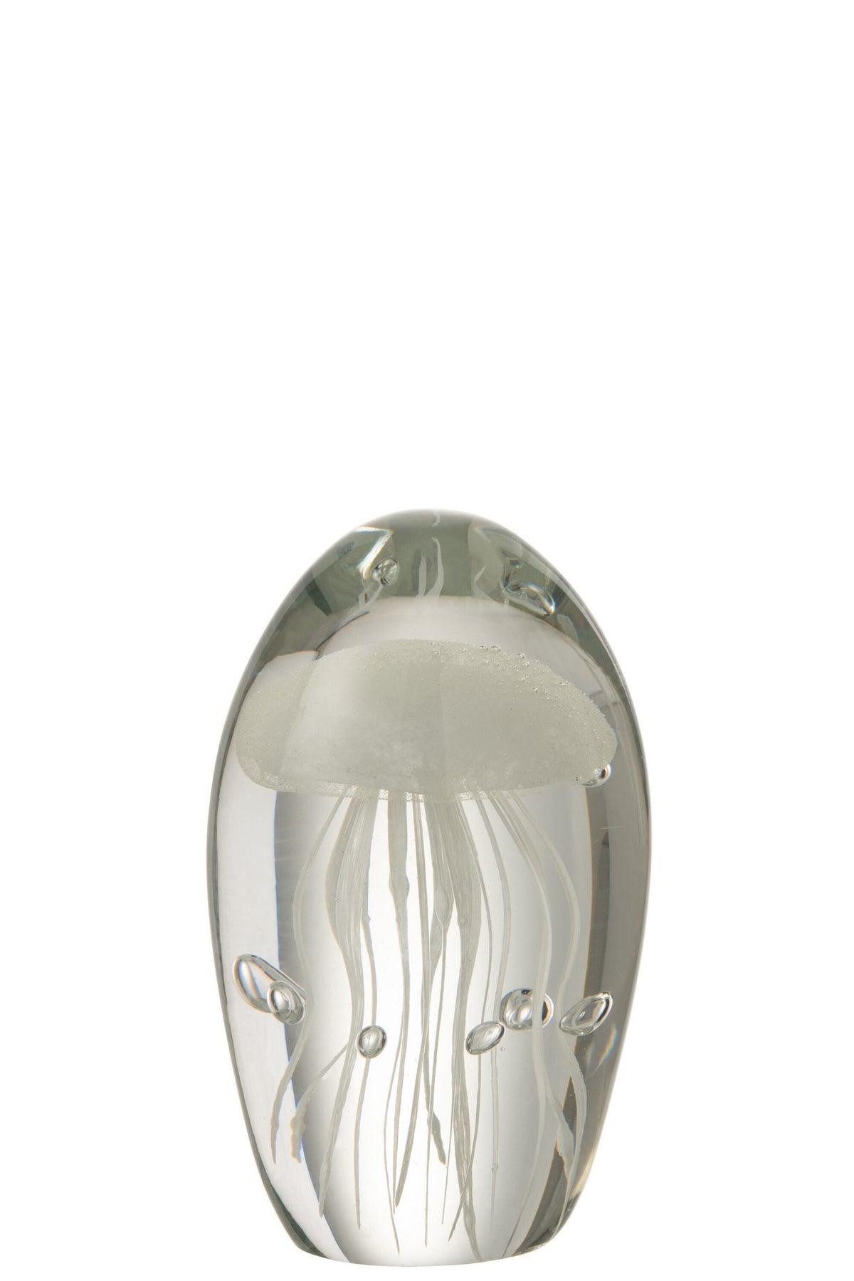 J-Line prese-papier Kwal - glas - wit - klein