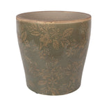 Bloempot Ø 18x17 cm Groen Keramiek