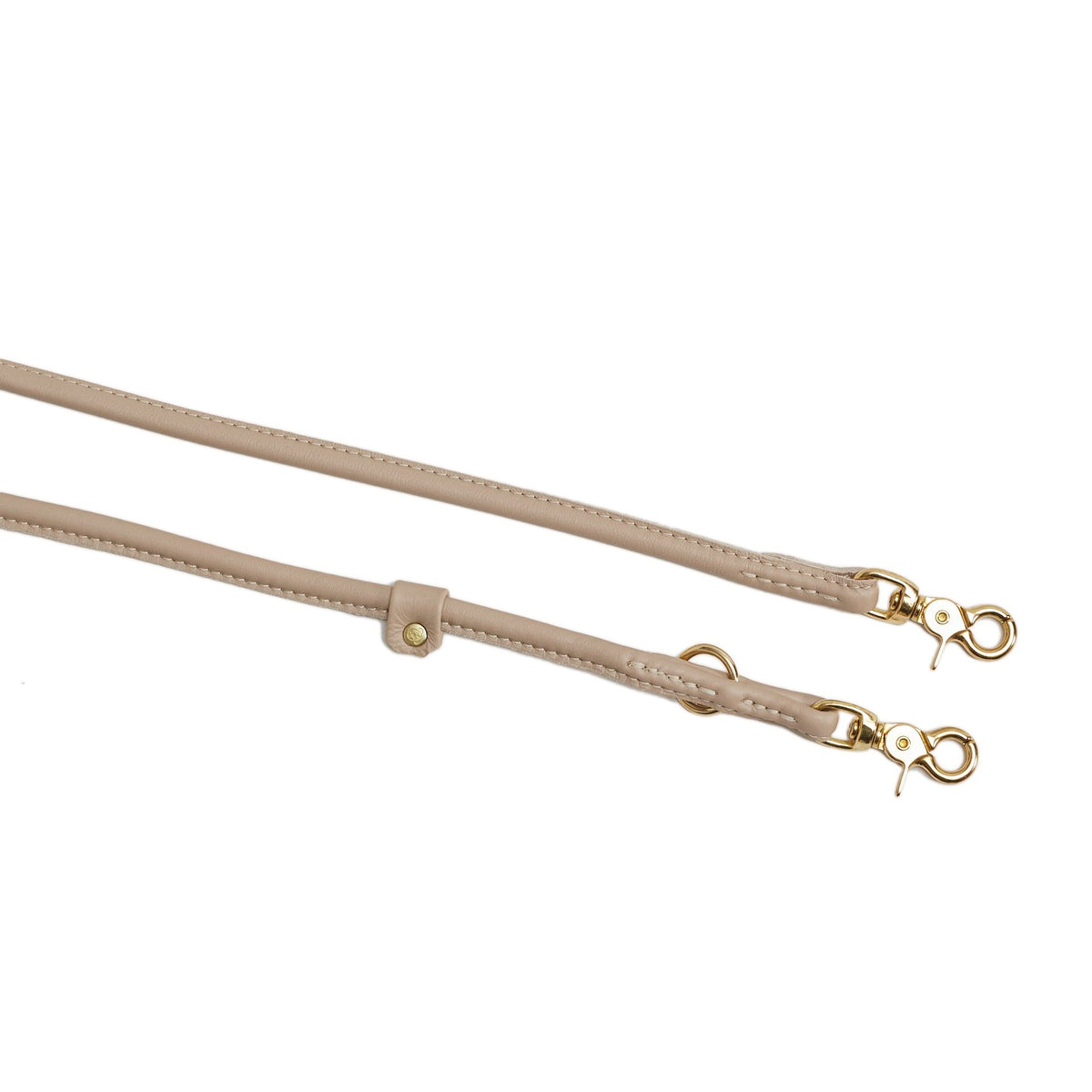 Amici Ivory – Rondgestikte leren riem