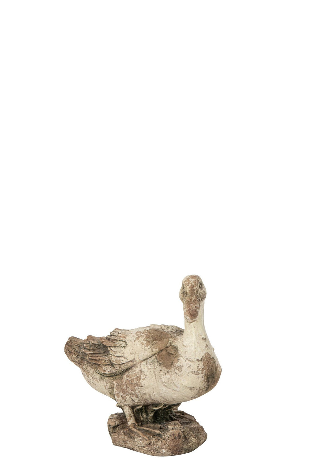 J-Line Eend voor buiten - magnesium - ecru/beige