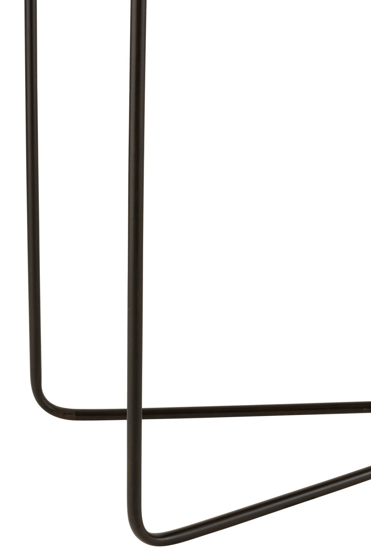 J-Line Console Rechthoek Kruis Frame Metaal Zwart