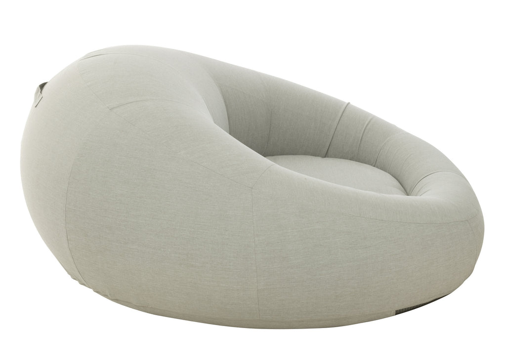 J-Line Matras Donut Polyethyleen Grijs