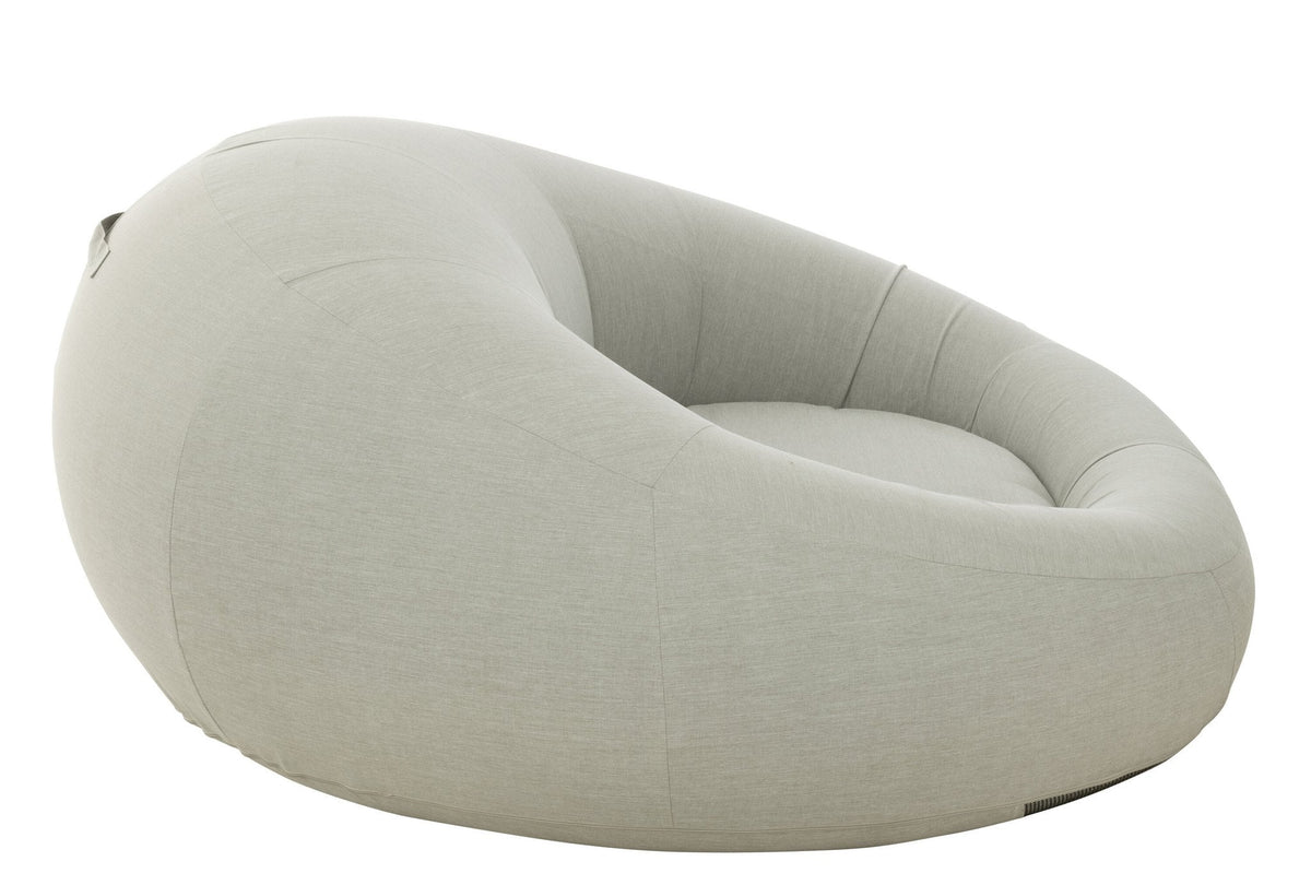 J-Line Matras Donut Polyethyleen Grijs