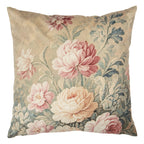 Sierkussen Beige Synthetisch Bloemen Kussenhoes met Kussenvulling