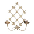 Wandlamp 43x16x55 cm Beige Goudkleurig ijzer Muurlamp