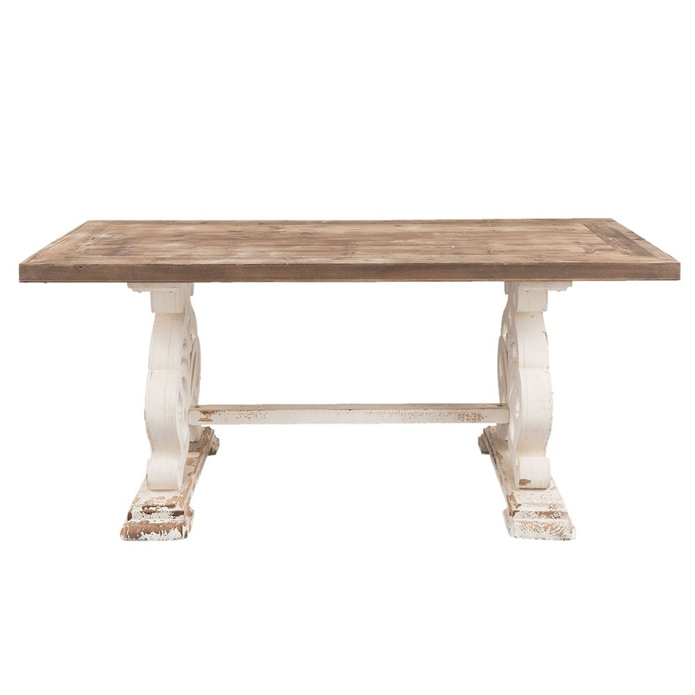 Eettafel 180x90x82 cm Bruin Hout Tafel