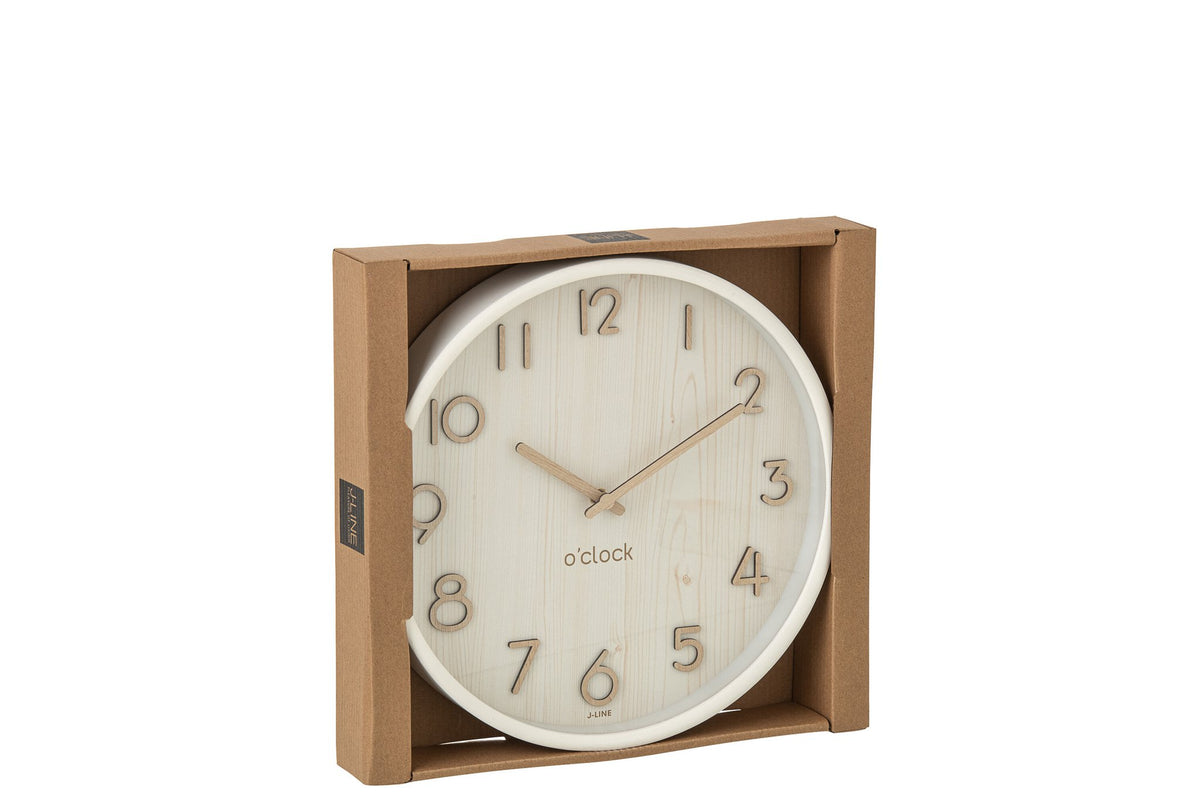 J-Line Wandklok Multiplex/Mdf Small