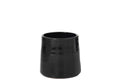 J-Line bloempot Rond - keramiek - zwart - medium - Ø 23.00 cm