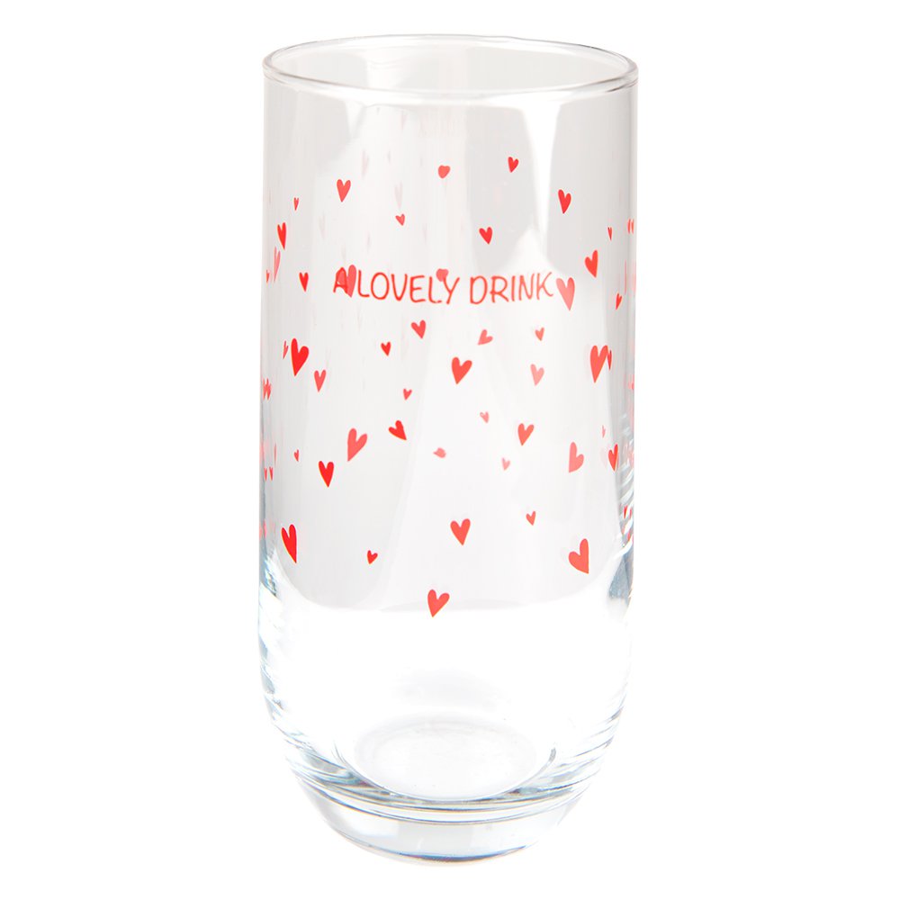 Waterblas 280 ml Glas Harten Longdrinkglas