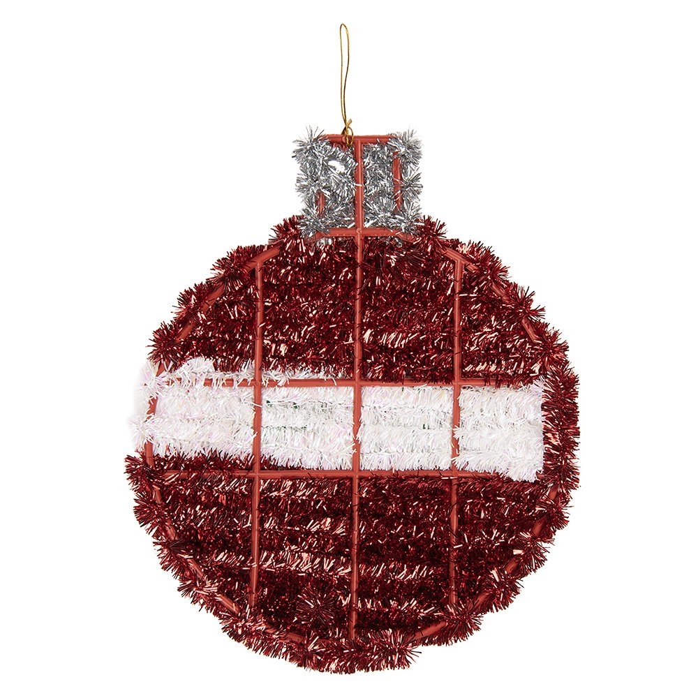 Kerstdecoratie 22x2x26 cm Rood Kunststof