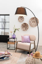 J-Line lamp Staand Boog - metaal - zwart