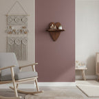 Bullnose mangohouten wandplank Heart