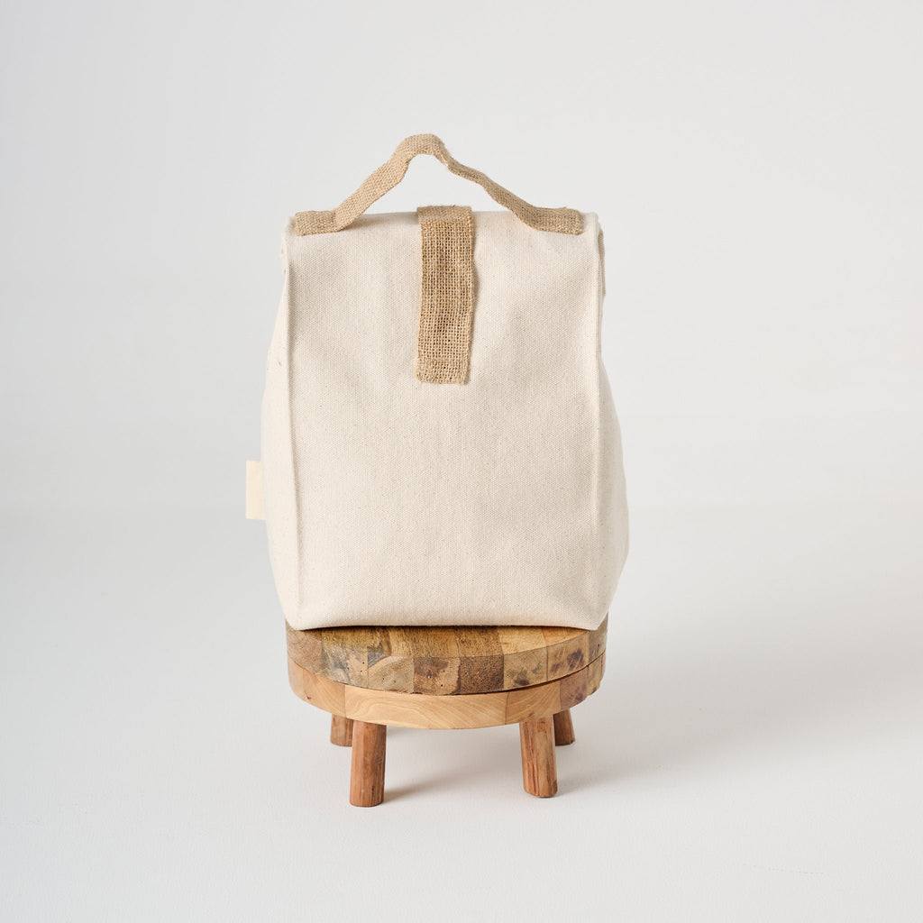 Tas | Lunchknop van canvasjute