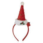 Kerst Haarband 27 cm Rood Kunststof