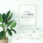 We moeten toch denken, waarom niet meteen positief - poster 5 set
