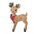 Kerstdecoratie Beeld Hert 9x5x14 cm Bruin Kunststof